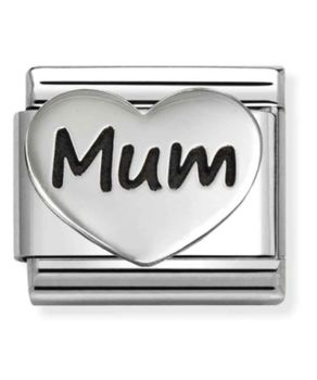 Charms Nomination Composable Silver serce z napisem mama ( mum ) 33011422.jpg